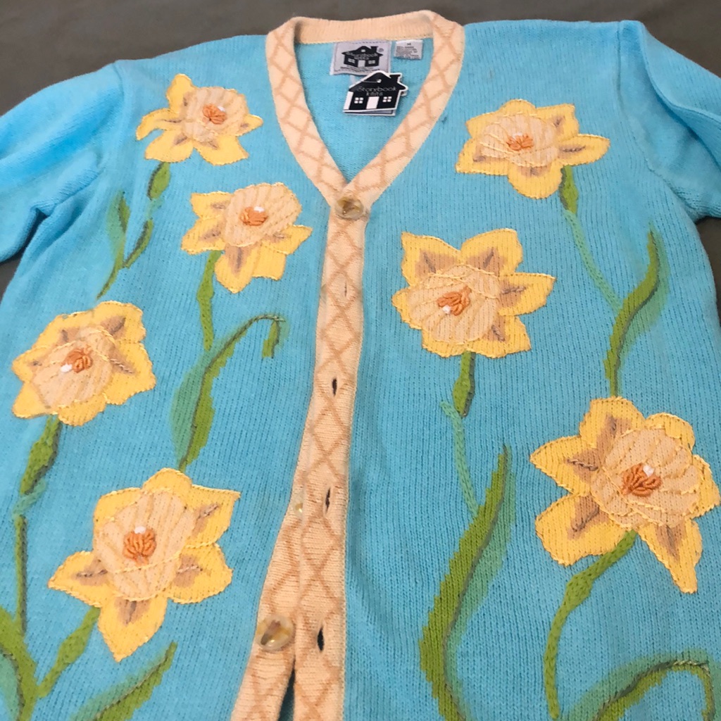 Lovely Storybook Knits Women’s Embroidered Sweater
